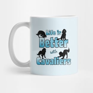 Life is Better with Cavaliers, 4 Cavalier King Charles Spaniels Mug